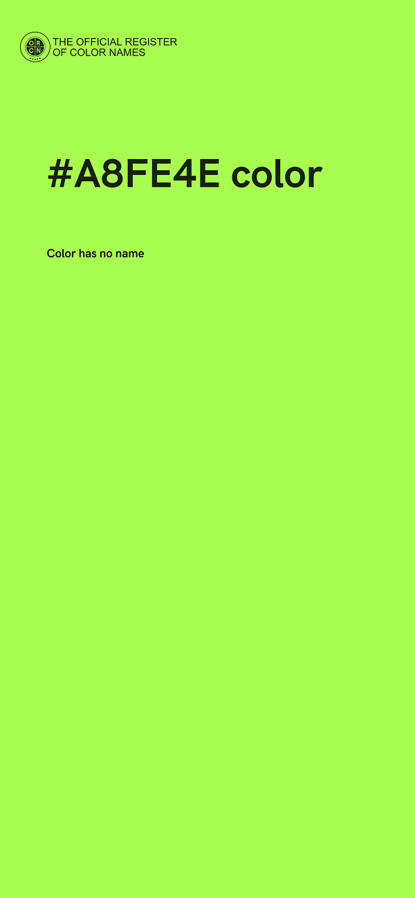 #A8FE4E color image
