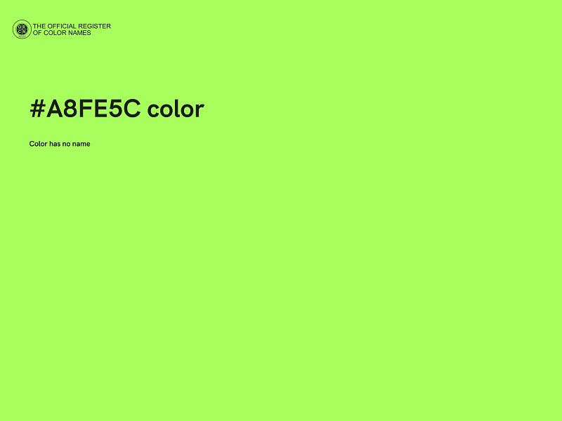 #A8FE5C color image