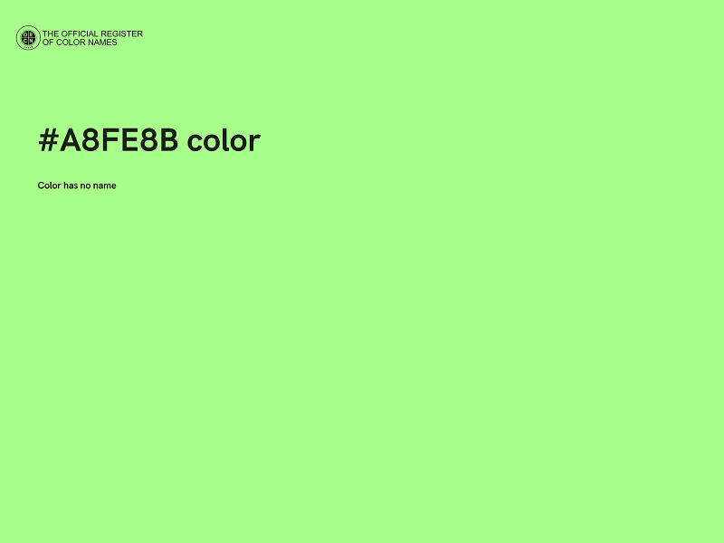 #A8FE8B color image