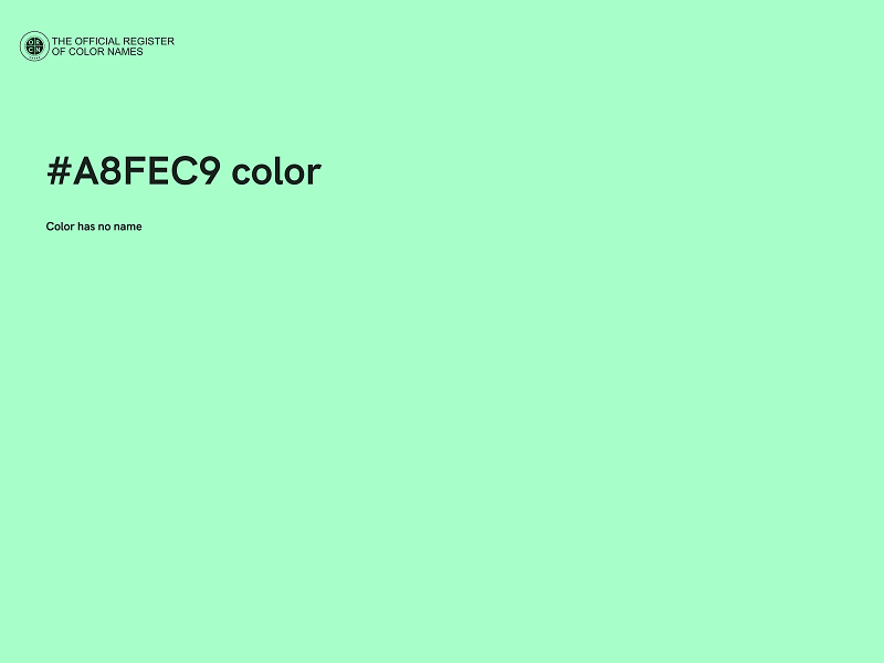 #A8FEC9 color image