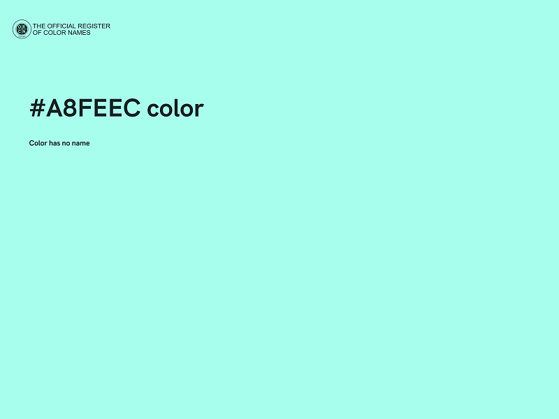 #A8FEEC color image