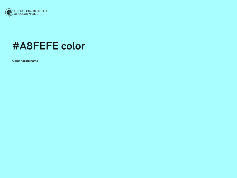 #A8FEFE color image