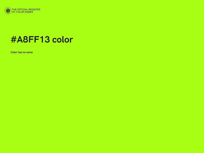 #A8FF13 color image