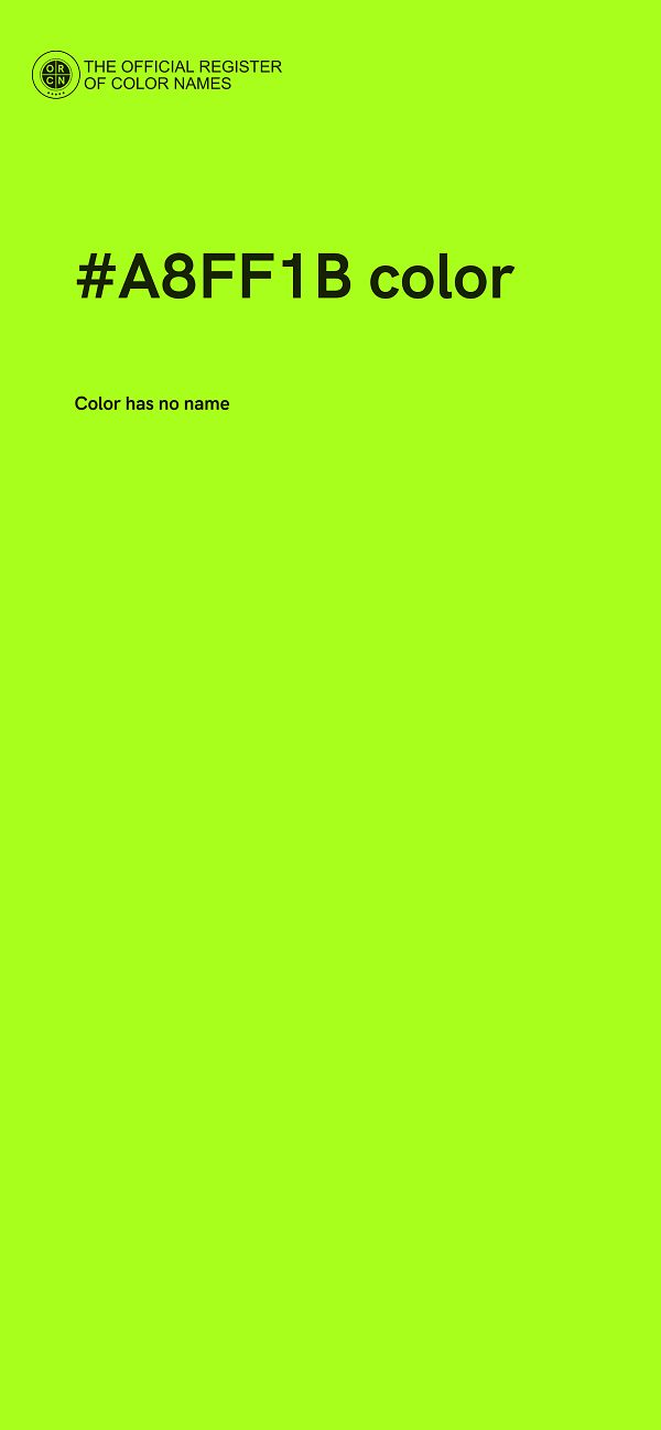 #A8FF1B color image
