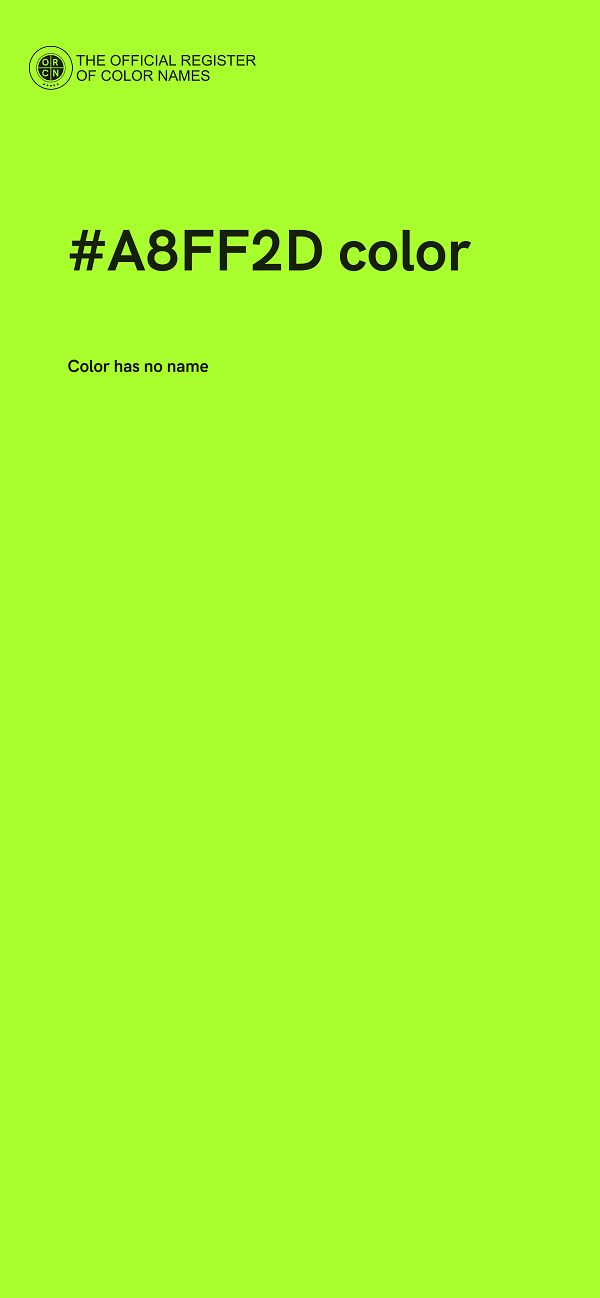 #A8FF2D color image
