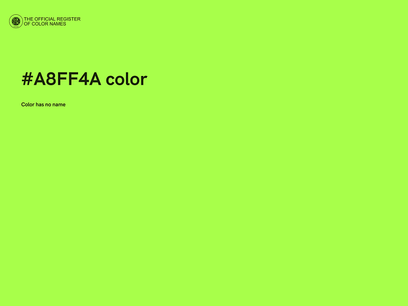 #A8FF4A color image