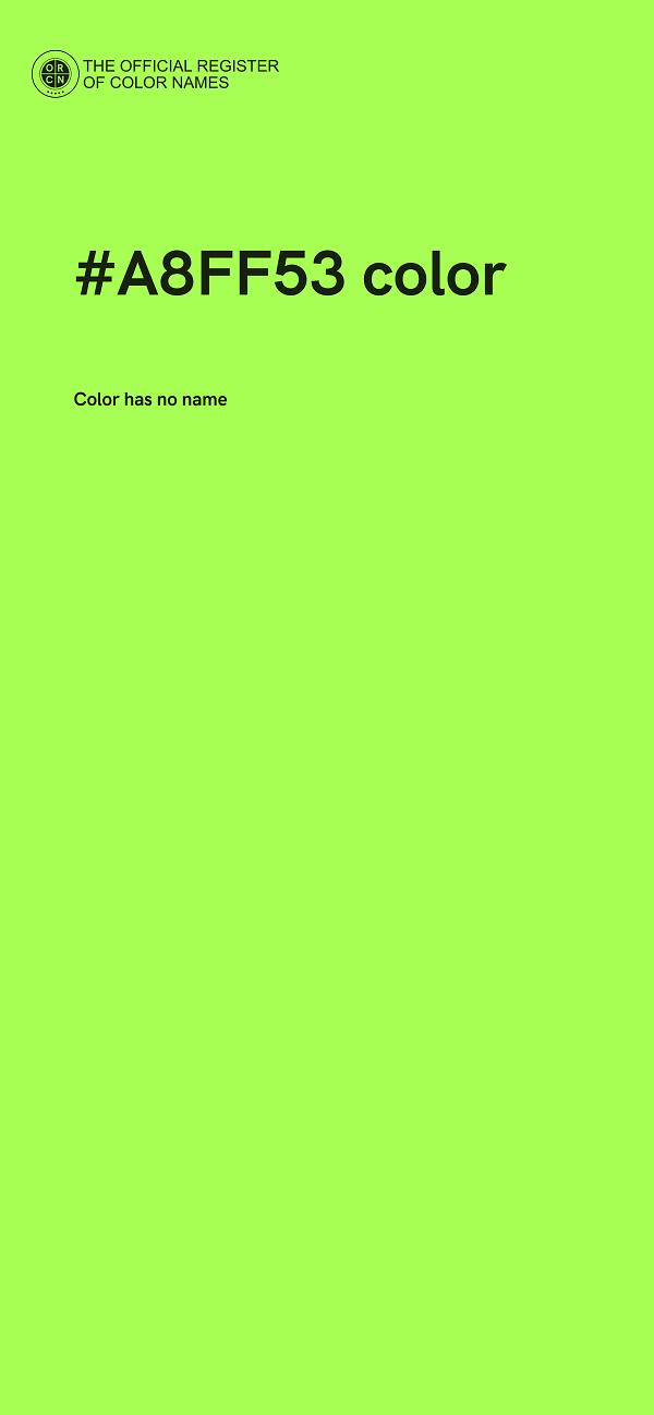 #A8FF53 color image