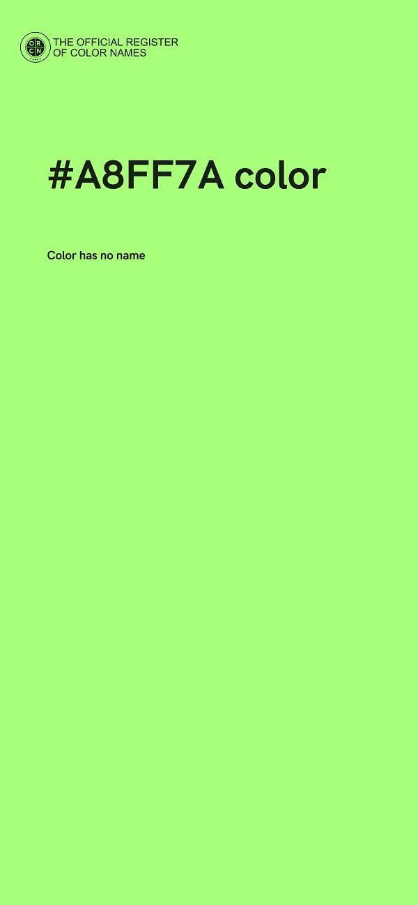 #A8FF7A color image