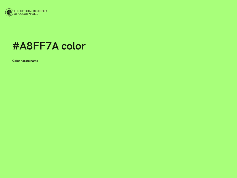 #A8FF7A color image