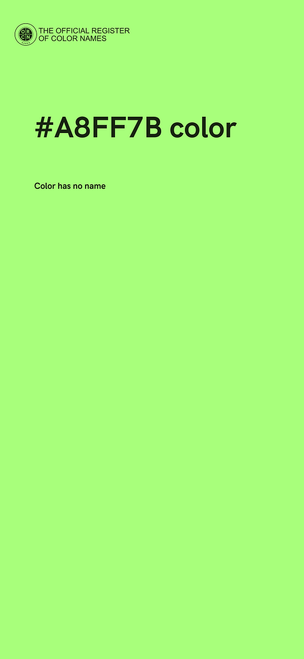 #A8FF7B color image