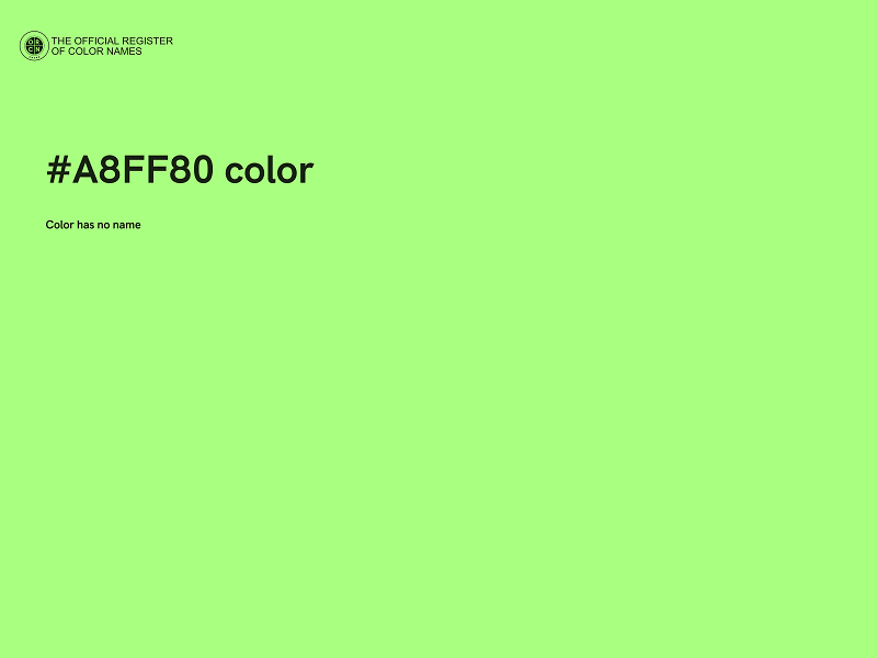 #A8FF80 color image