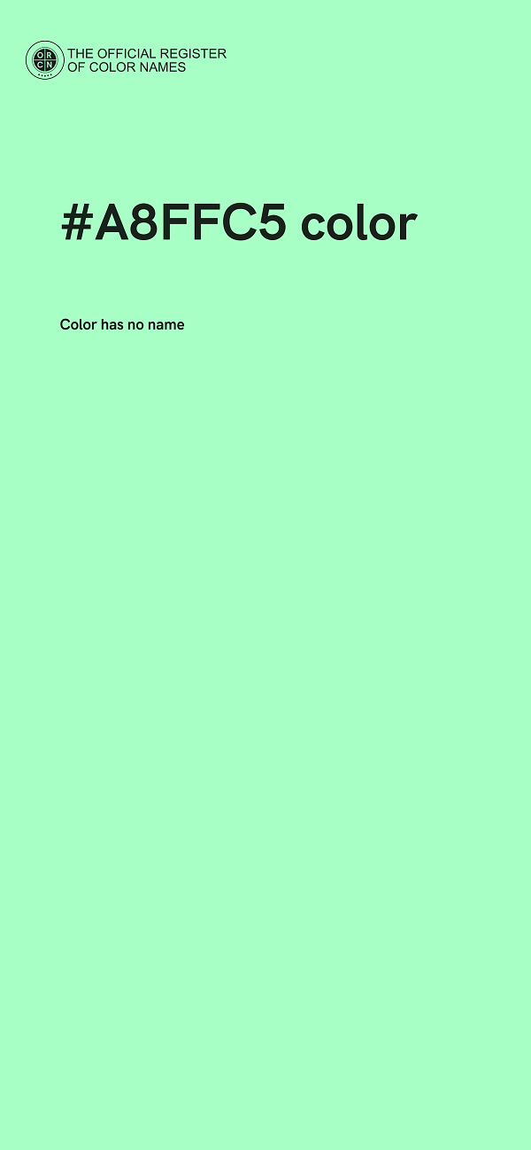 #A8FFC5 color image