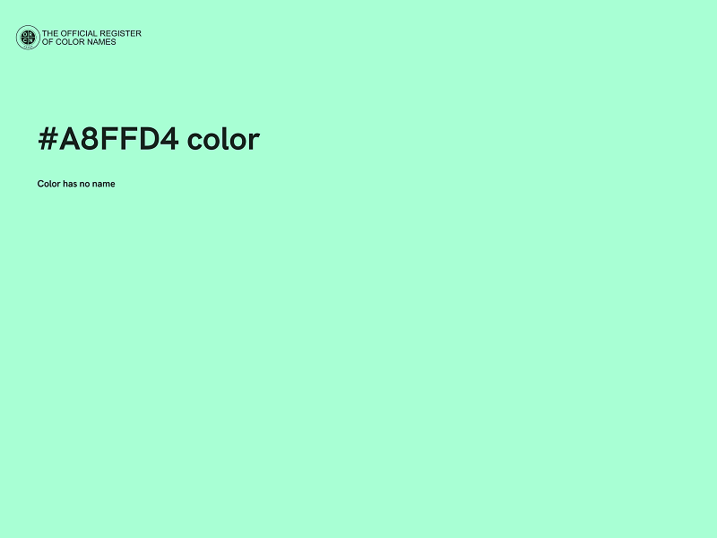 #A8FFD4 color image