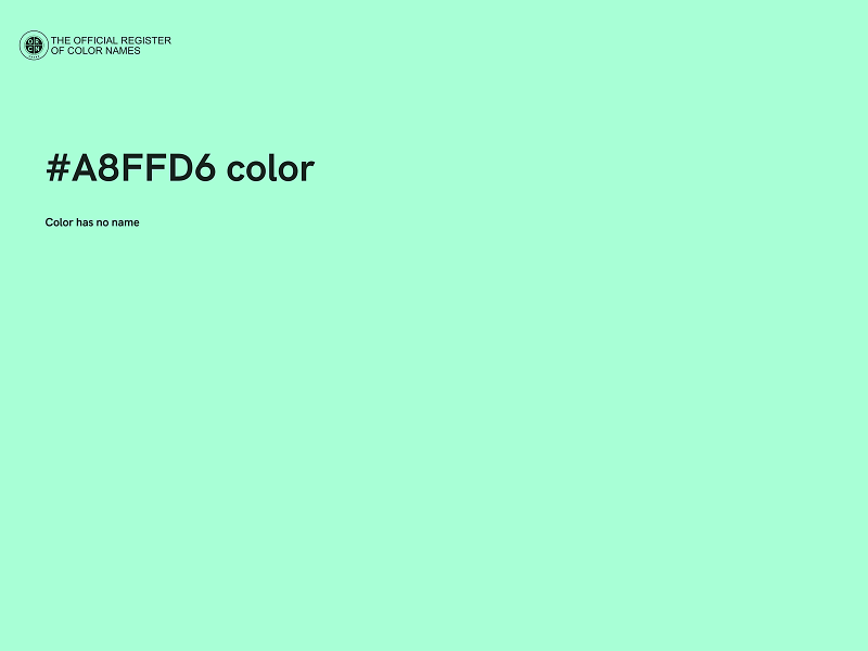 #A8FFD6 color image