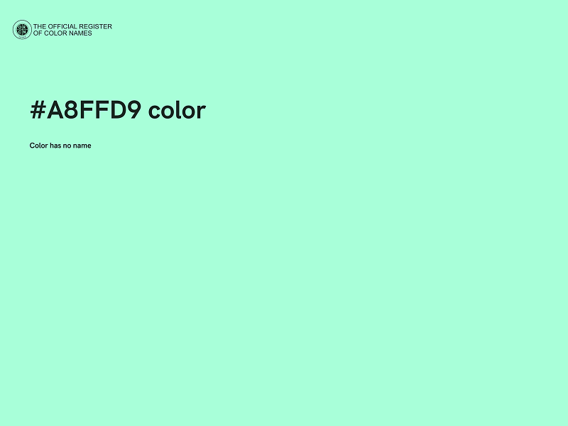 #A8FFD9 color image