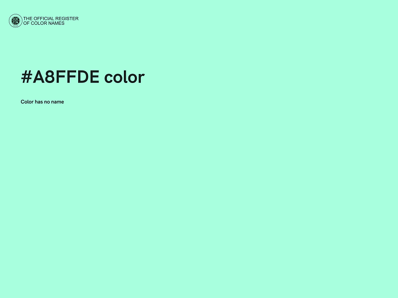 #A8FFDE color image