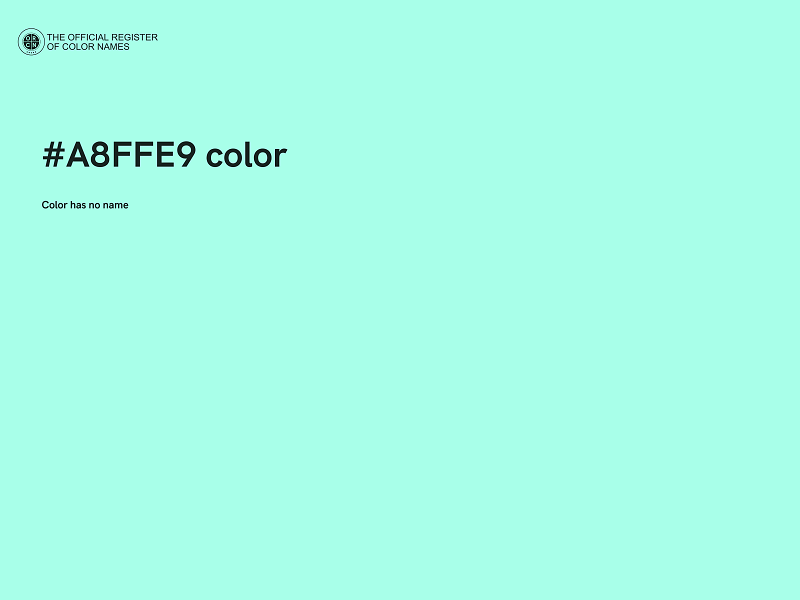 #A8FFE9 color image
