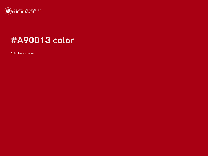 #A90013 color image