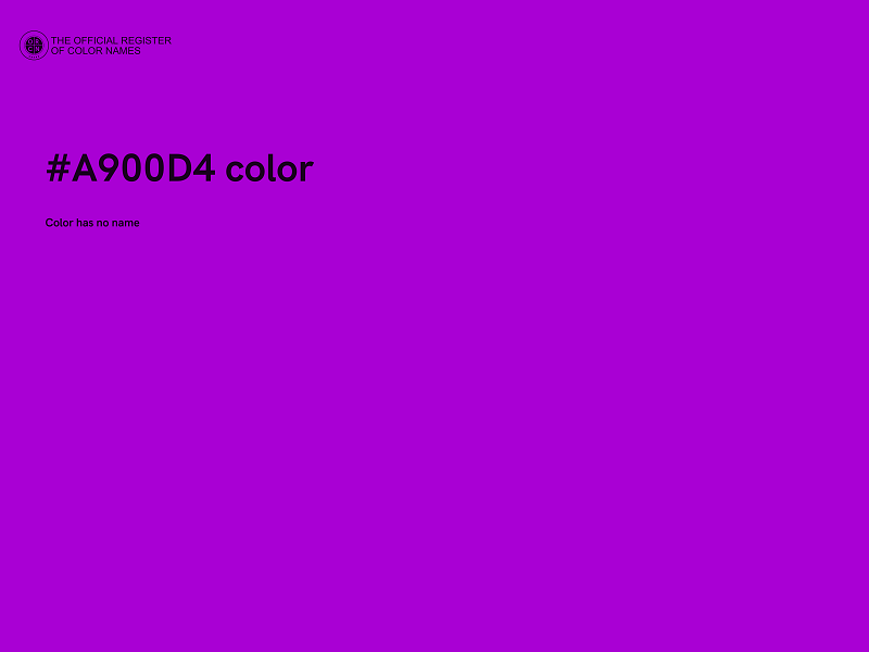 #A900D4 color image