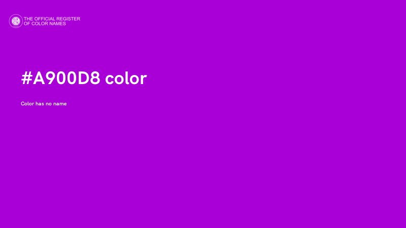#A900D8 color image