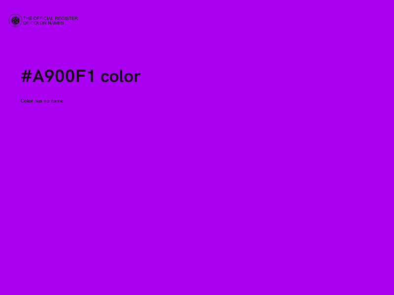 #A900F1 color image