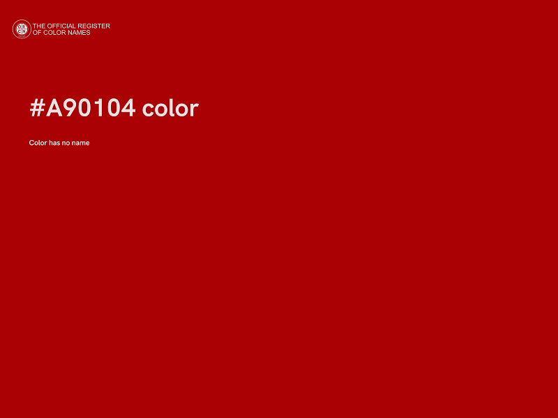 #A90104 color image