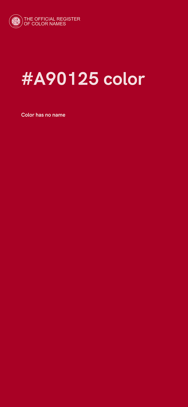#A90125 color image