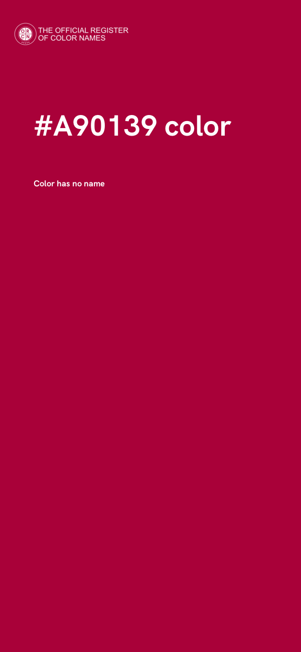 #A90139 color image