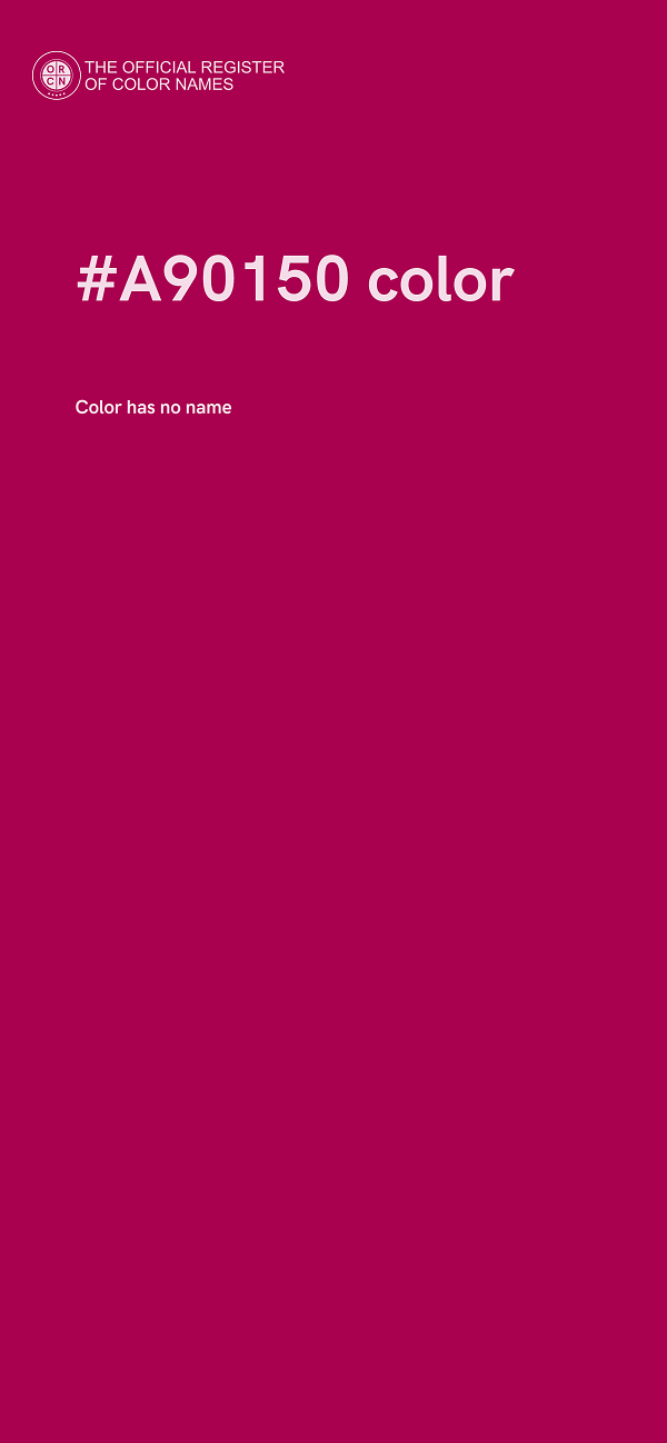 #A90150 color image