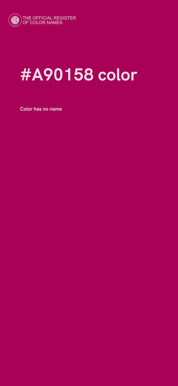 #A90158 color image