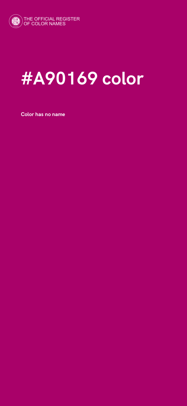 #A90169 color image