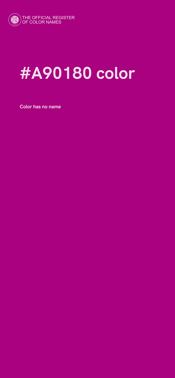 #A90180 color image