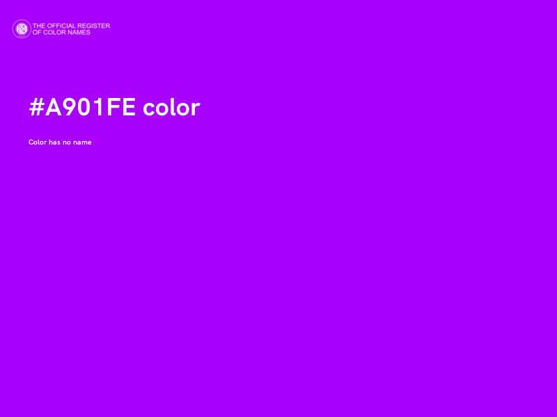 #A901FE color image