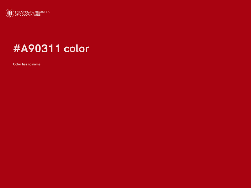 #A90311 color image