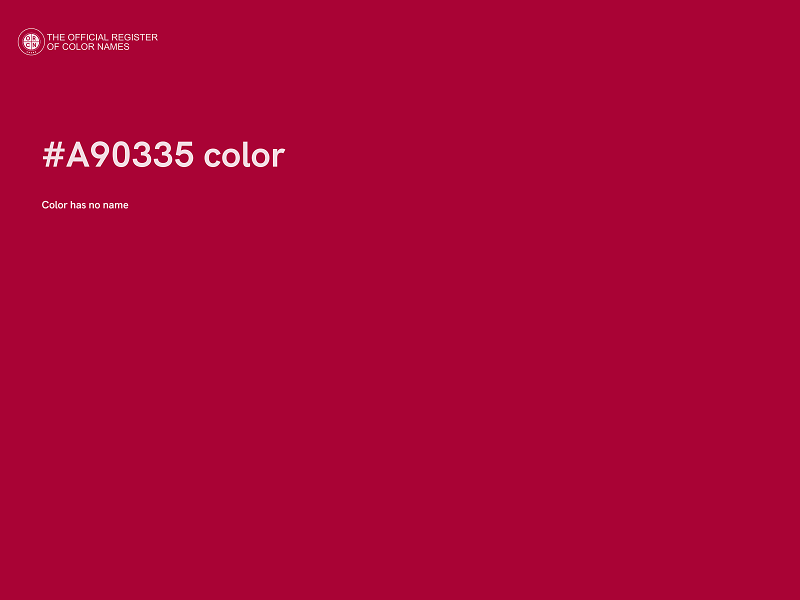 #A90335 color image