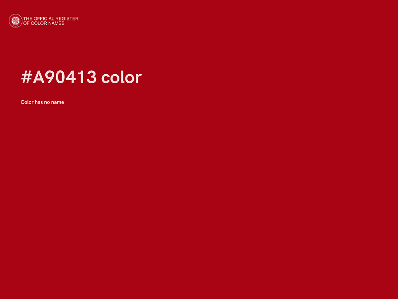 #A90413 color image