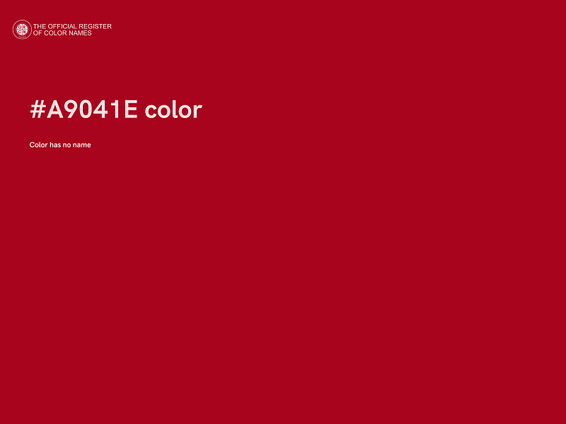 #A9041E color image