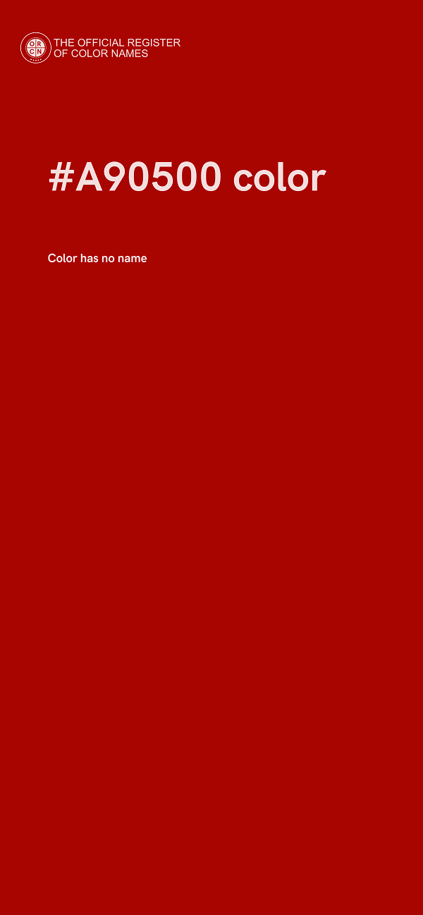#A90500 color image