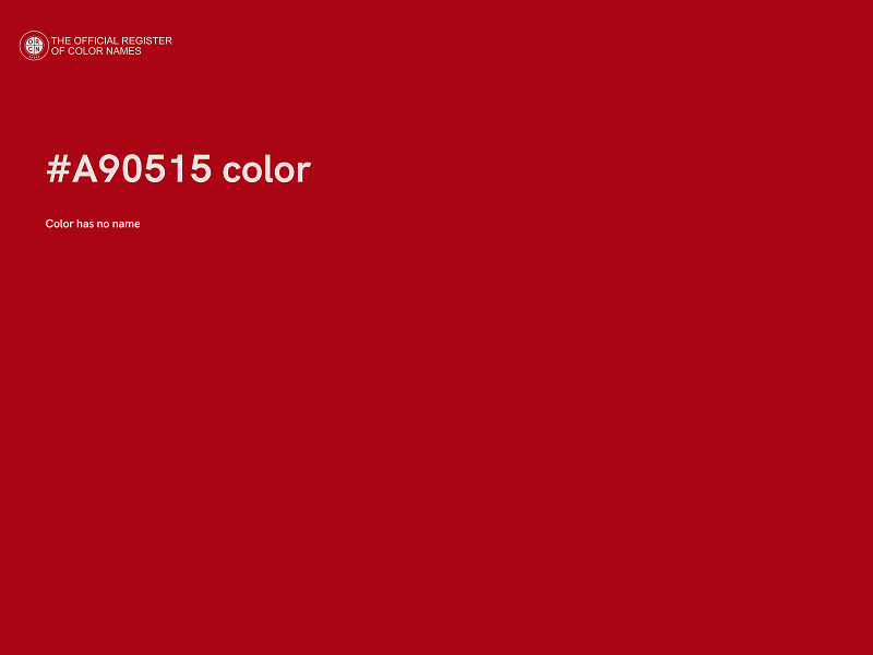 #A90515 color image