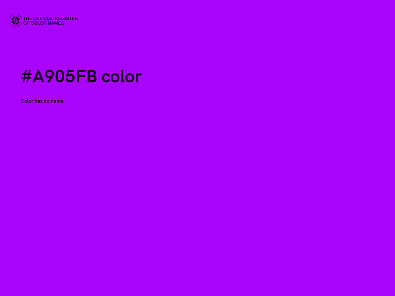 #A905FB color image