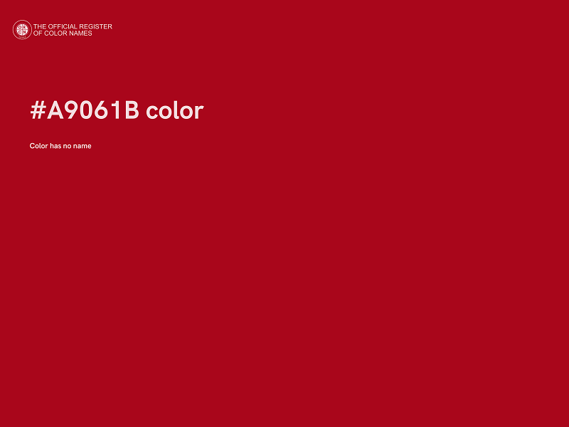 #A9061B color image