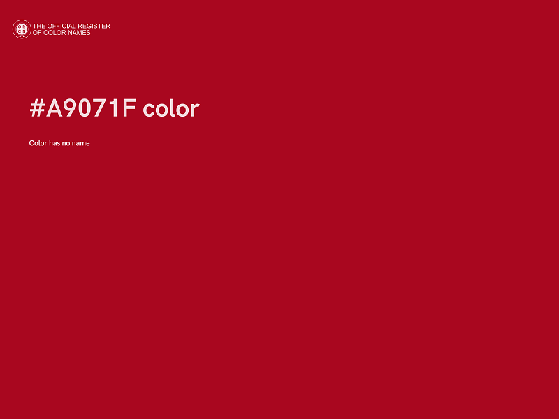 #A9071F color image