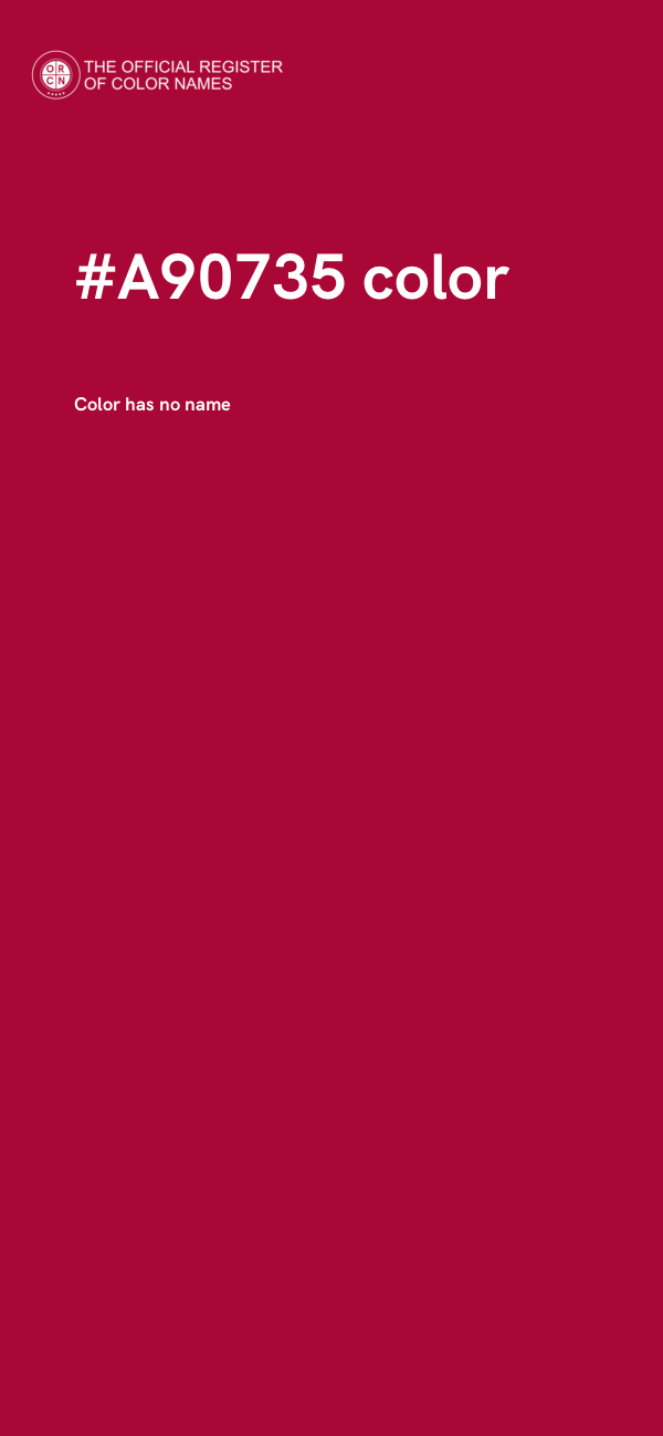 #A90735 color image