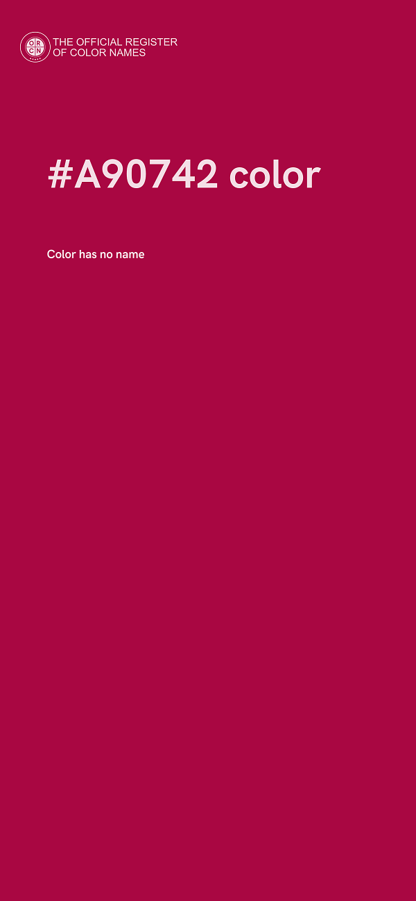#A90742 color image
