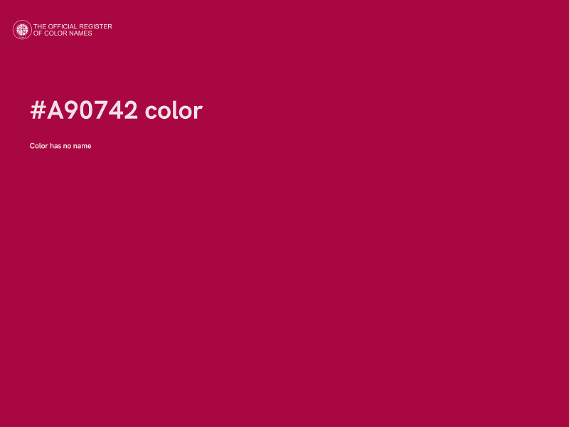 #A90742 color image
