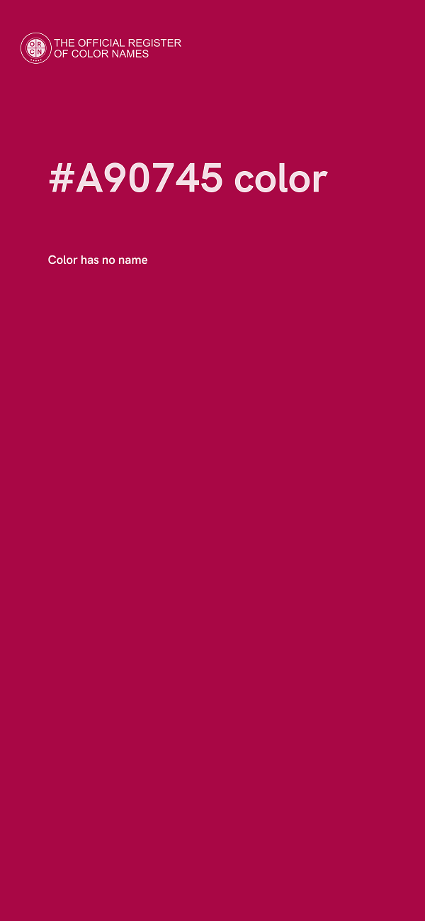 #A90745 color image