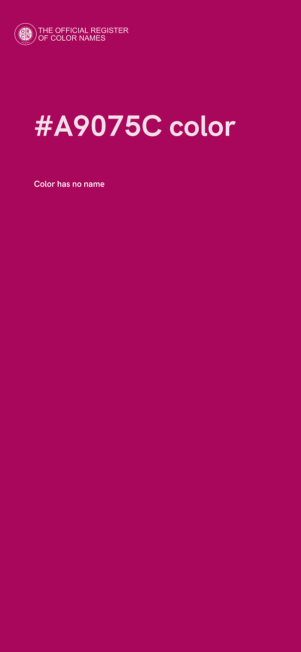 #A9075C color image