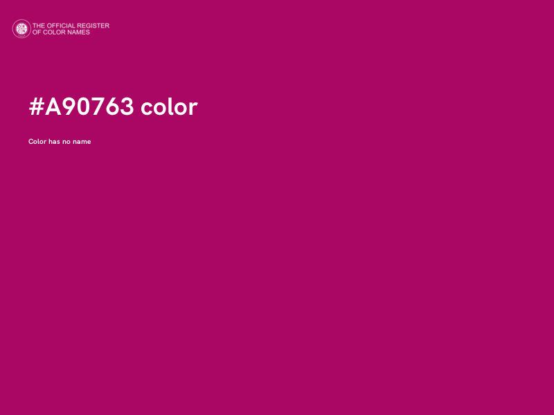 #A90763 color image