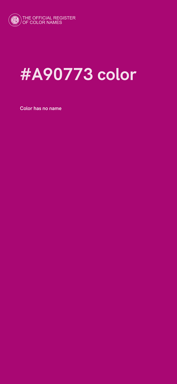 #A90773 color image