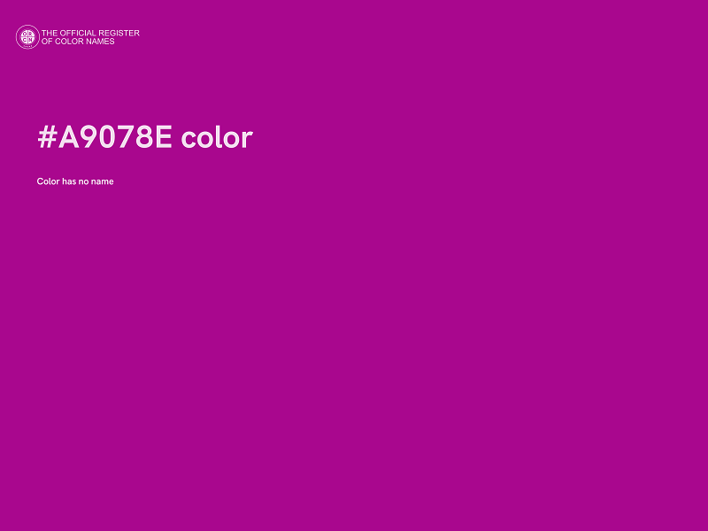 #A9078E color image